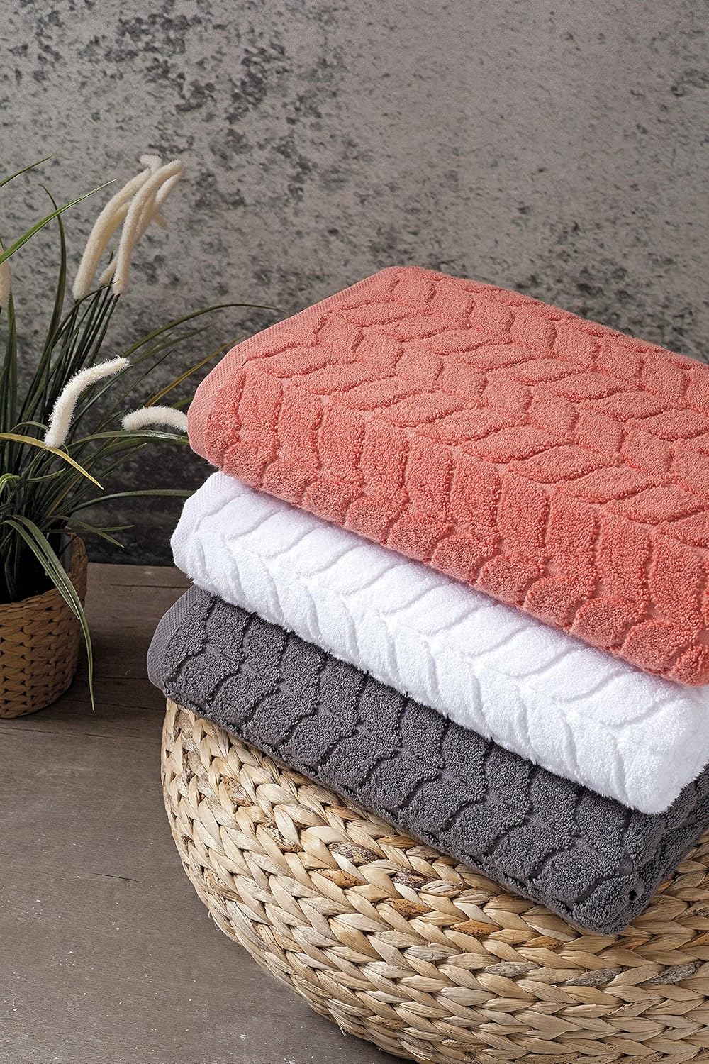 BAGNO MILANO Turkish Bath Towel Set 4pcs Quick Dry