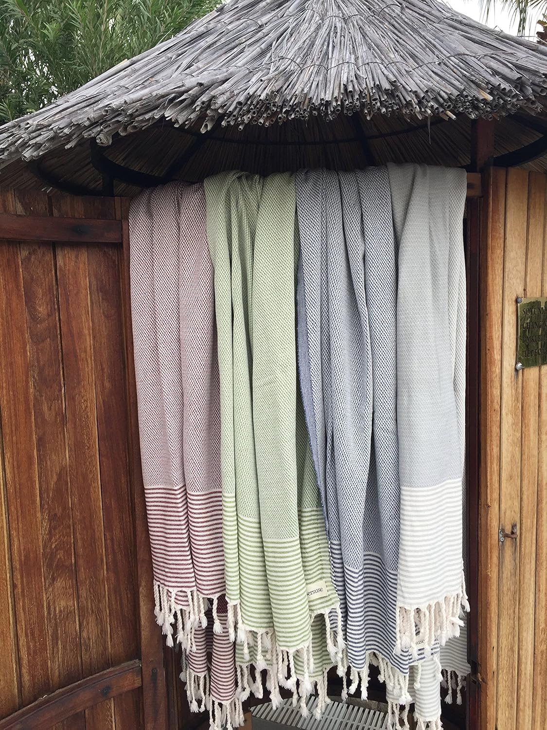 Bersuse 100 Cotton Biarritz Towel Set of 3 - Olive Green