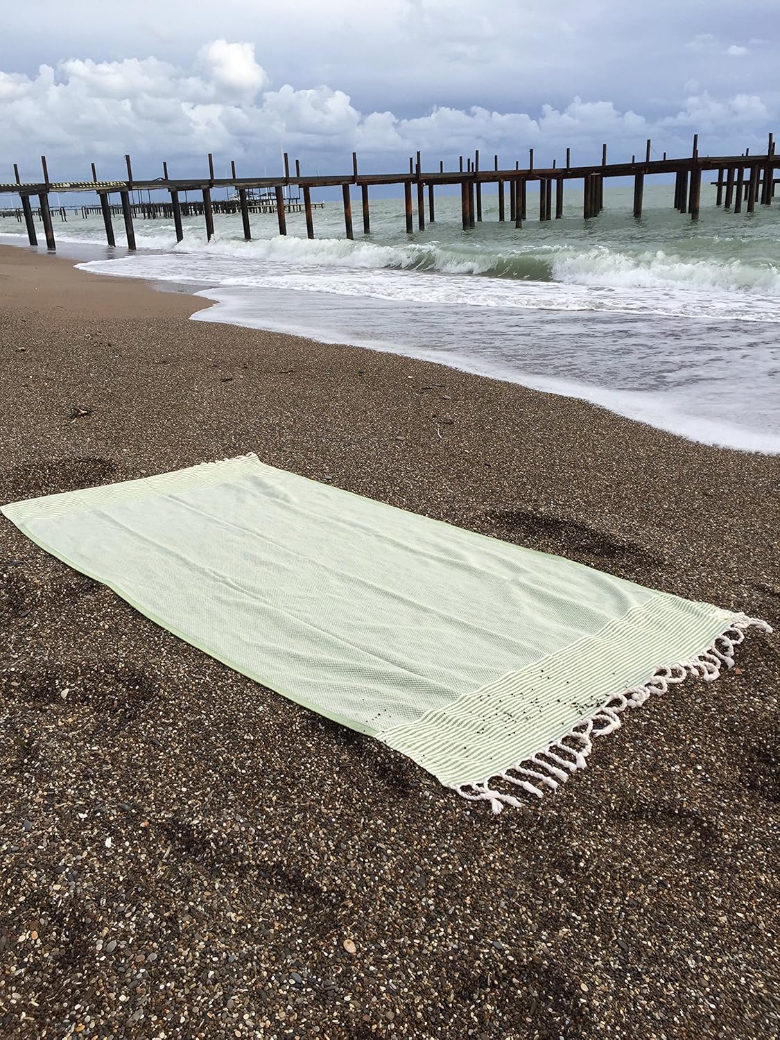 Bersuse 100 Cotton Biarritz Towel Set of 3 - Olive Green